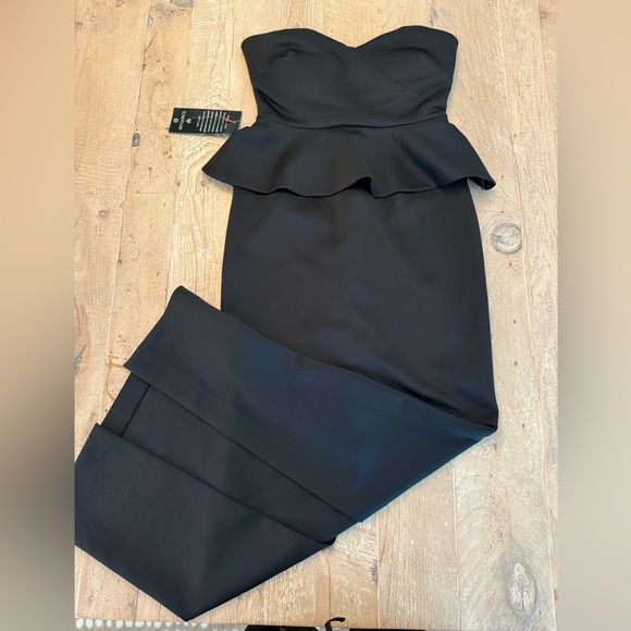 Bebe Black strapless formal maxi dress in size Medium. NWT - Picture 1 of 6